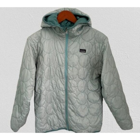 PATAGONIA HOODED Quilted REVERSIBLE JACKET Size Large